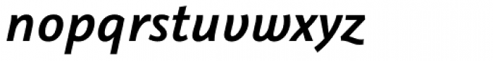 Graublau Sans SemiBold Italic Font LOWERCASE