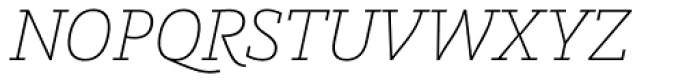 Graublau Slab ExtraLight Italic Font UPPERCASE