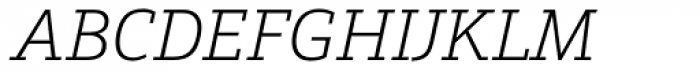 Graublau Slab Light Italic Font UPPERCASE