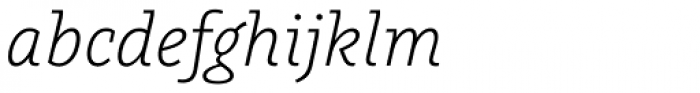 Graublau Slab Light Italic Font LOWERCASE