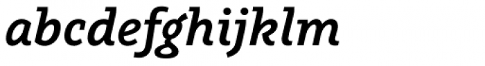 Graublau Slab SemiBold Italic Font LOWERCASE