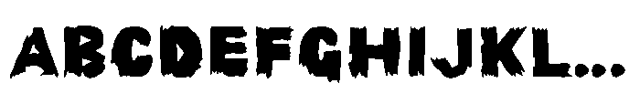 Graveshred Exhumed Font UPPERCASE