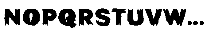 Graveshred Exhumed Font UPPERCASE