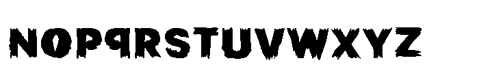 Graveshred Exhumed Font LOWERCASE