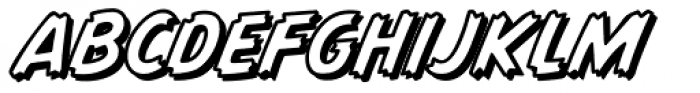 Graveyard Smash Coffin Italic Font UPPERCASE