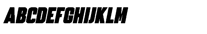 Gravik Sans Black Oblique Font UPPERCASE
