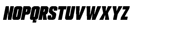 Gravik Sans Black Oblique Font UPPERCASE