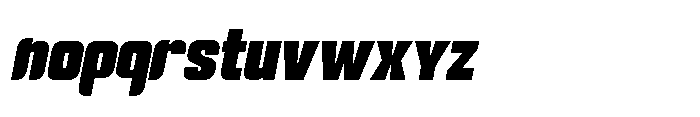 Gravik Sans Black Oblique Font LOWERCASE
