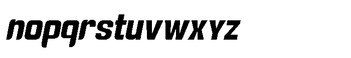 Gravik Sans Bold Oblique Font LOWERCASE
