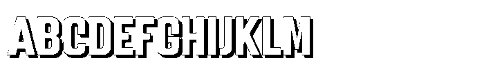 Gravik Sans Bold Shadow Font UPPERCASE