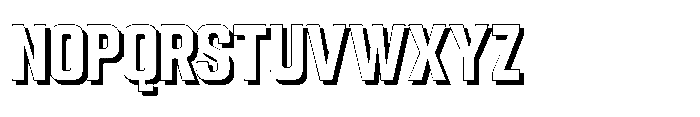 Gravik Sans Bold Shadow Font UPPERCASE