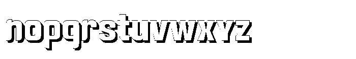 Gravik Sans Bold Shadow Font LOWERCASE