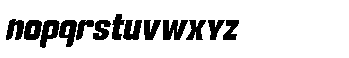 Gravik Sans Extra Bold Oblique Font LOWERCASE