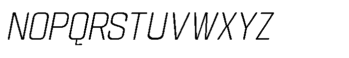 Gravik Sans Extra Light Oblique Font UPPERCASE