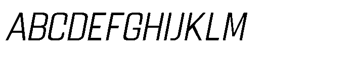 Gravik Sans Light Oblique Font UPPERCASE