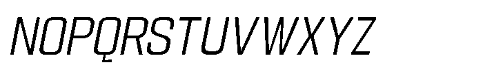 Gravik Sans Light Oblique Font UPPERCASE