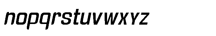 Gravik Sans Medium Oblique Font LOWERCASE