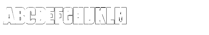 Gravik Sans Outline Black Font UPPERCASE