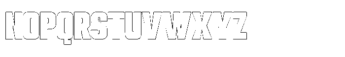 Gravik Sans Outline Black Font UPPERCASE