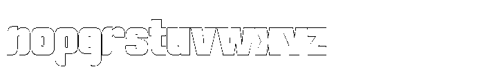 Gravik Sans Outline Black Font LOWERCASE