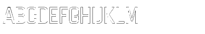 Gravik Sans Outline Regular Font UPPERCASE