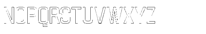 Gravik Sans Outline Regular Font UPPERCASE