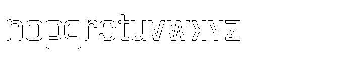 Gravik Sans Outline Regular Font LOWERCASE