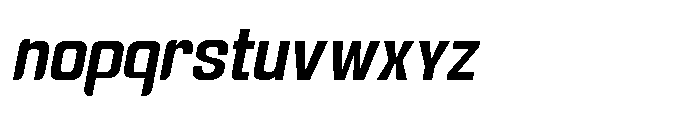 Gravik Sans Semi Bold Oblique Font LOWERCASE