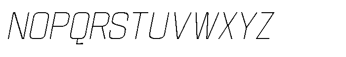 Gravik Sans Thin Oblique Font UPPERCASE