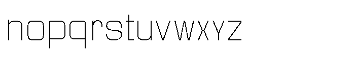 Gravik Sans Thin Font LOWERCASE