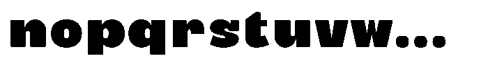 Gravior Font LOWERCASE