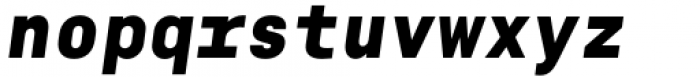 Gravitica Mono Bold Italic Font LOWERCASE