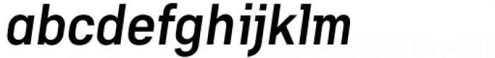 Gravitica Slab Demi Bold Italic Font LOWERCASE