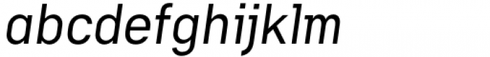 Gravitica Slab Regular Italic Font LOWERCASE