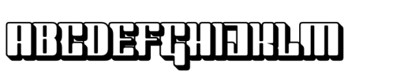 Gravitor Extrude Font UPPERCASE