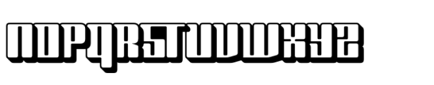 Gravitor Extrude Font UPPERCASE