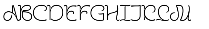 Gravity Shift Thin Font UPPERCASE
