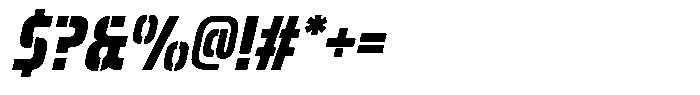 Gravolt Italic Font OTHER CHARS