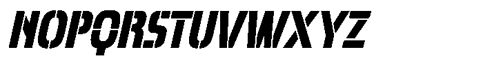 Gravolt Italic Font UPPERCASE