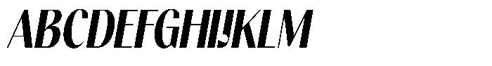 Gravontis Black Condensed Italic Font UPPERCASE