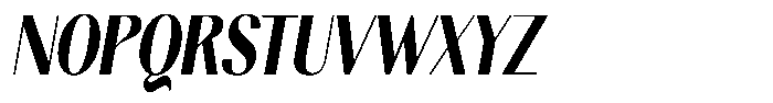 Gravontis Black Condensed Italic Font UPPERCASE