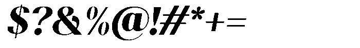 Gravontis Black Italic Font OTHER CHARS
