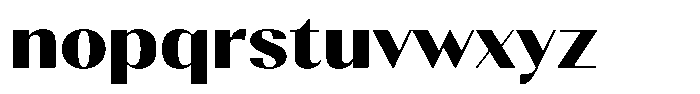 Gravontis Black Semi Expanded Font LOWERCASE