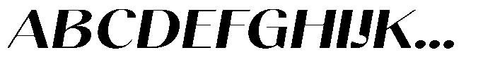 Gravontis Bold Expanded Italic Font UPPERCASE