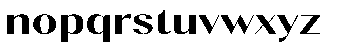 Gravontis Bold Expanded Font LOWERCASE