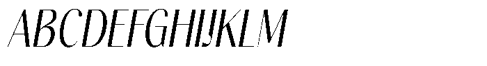 Gravontis Condensed Italic Font UPPERCASE