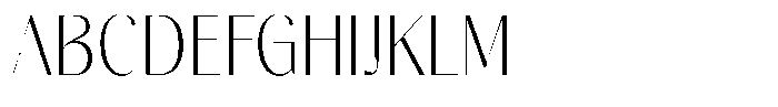 Gravontis Extra Light Semi Condensed Font UPPERCASE