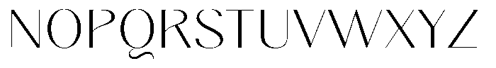 Gravontis Extra Light Semi Expanded Font UPPERCASE