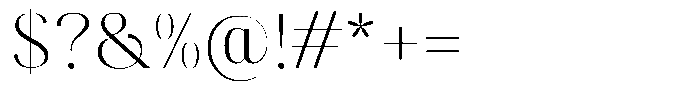 Gravontis Extra Light Font OTHER CHARS