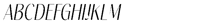 Gravontis Light Condensed Italic Font UPPERCASE